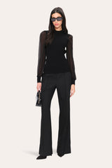 Chiffon Sleeve Knit