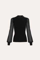 Chiffon Sleeve Knit