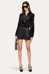 Silk Devoré Blouse