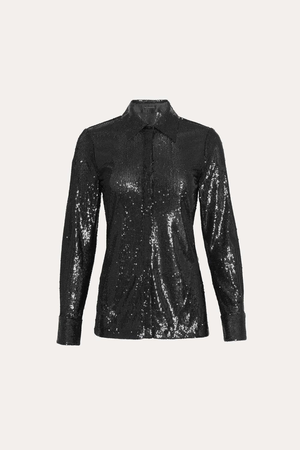 Sequined Button Down