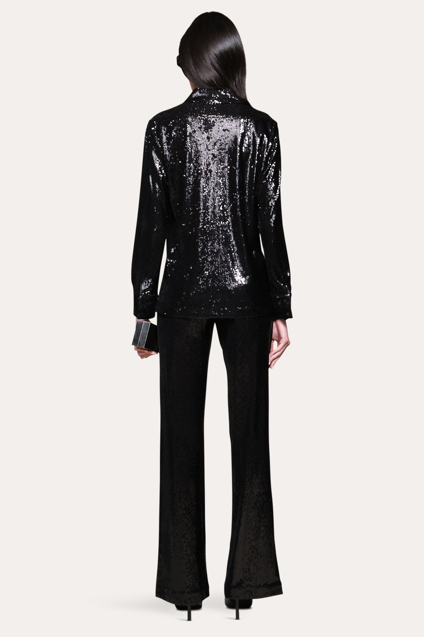 Sequined Button Down