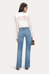 Embroidered Chiffon Shirt