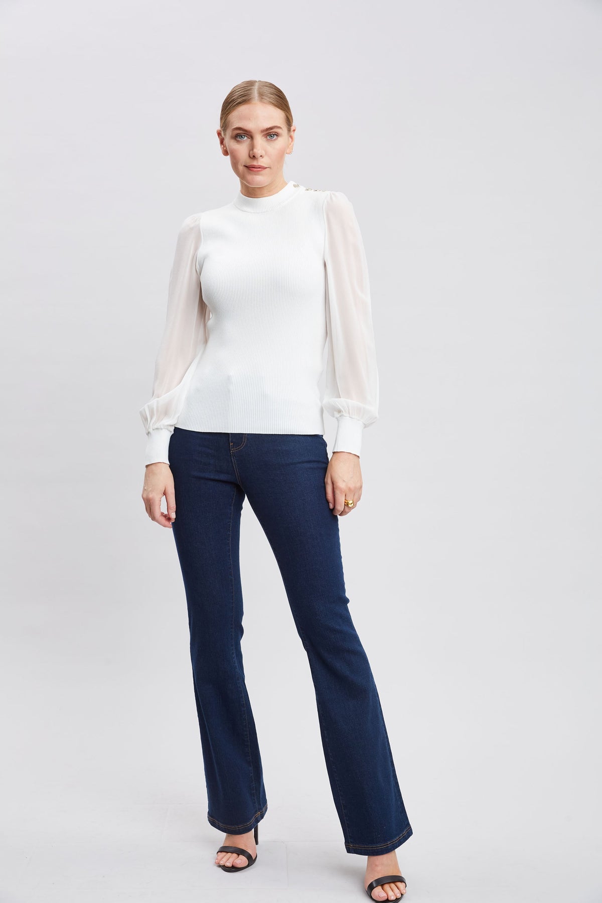 Chiffon Sleeve Knit