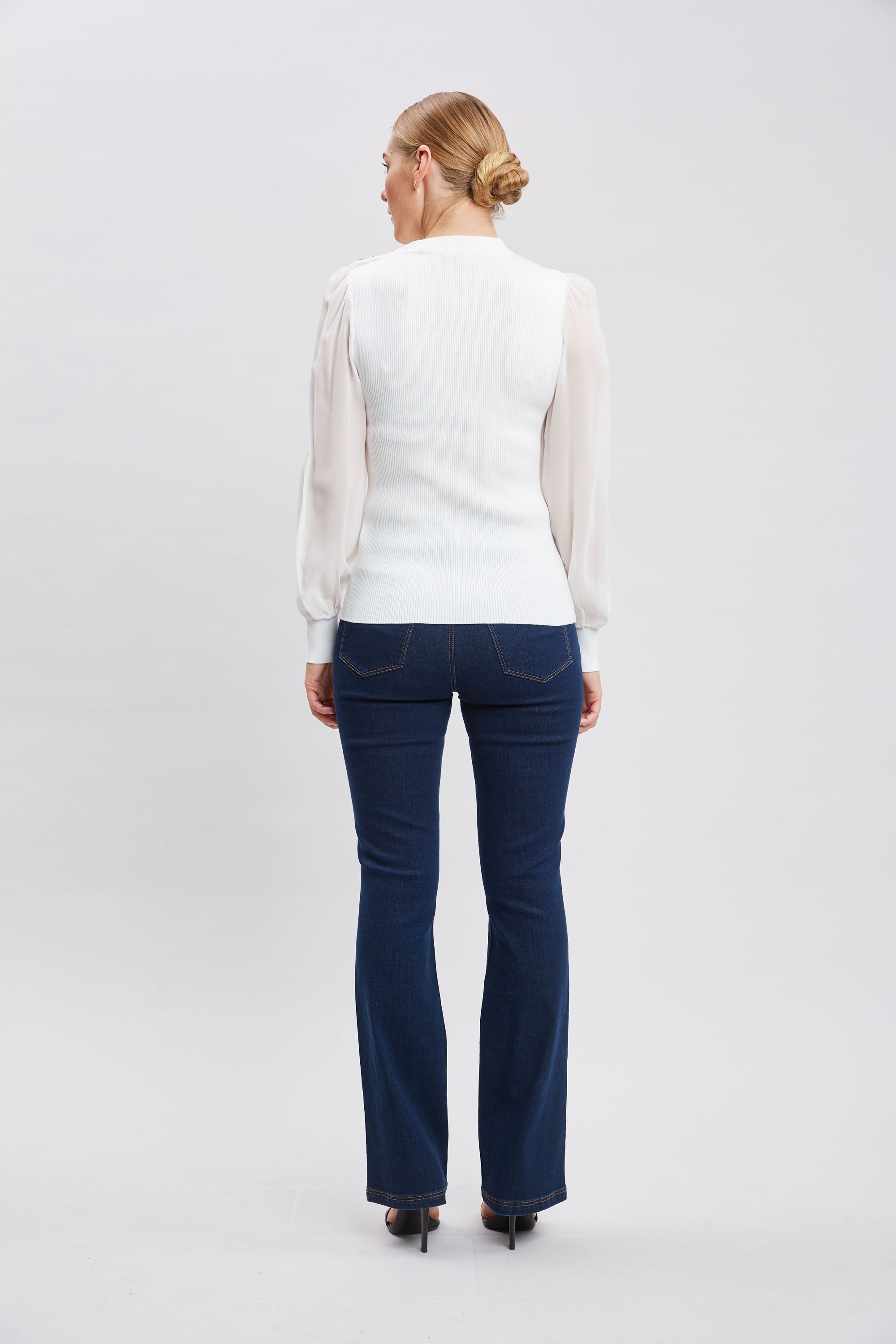 Chiffon Sleeve Knit
