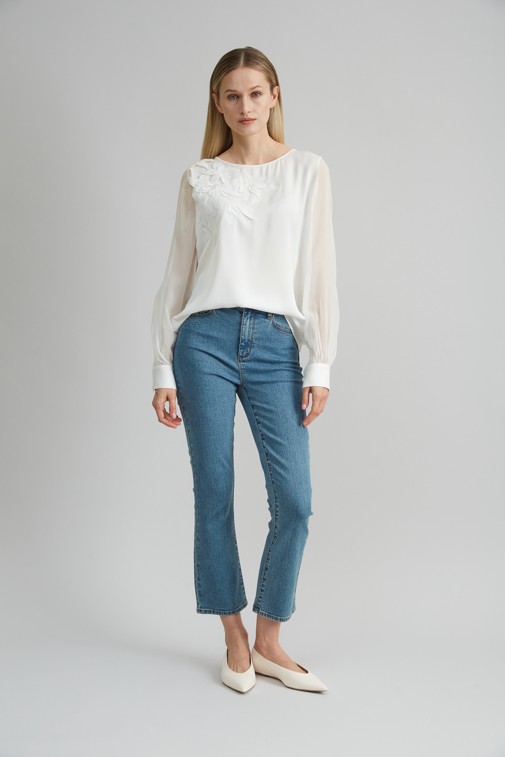 Applique Silk Shirt