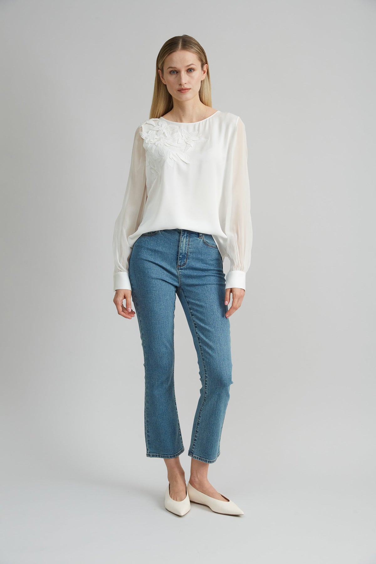 Applique Silk Shirt