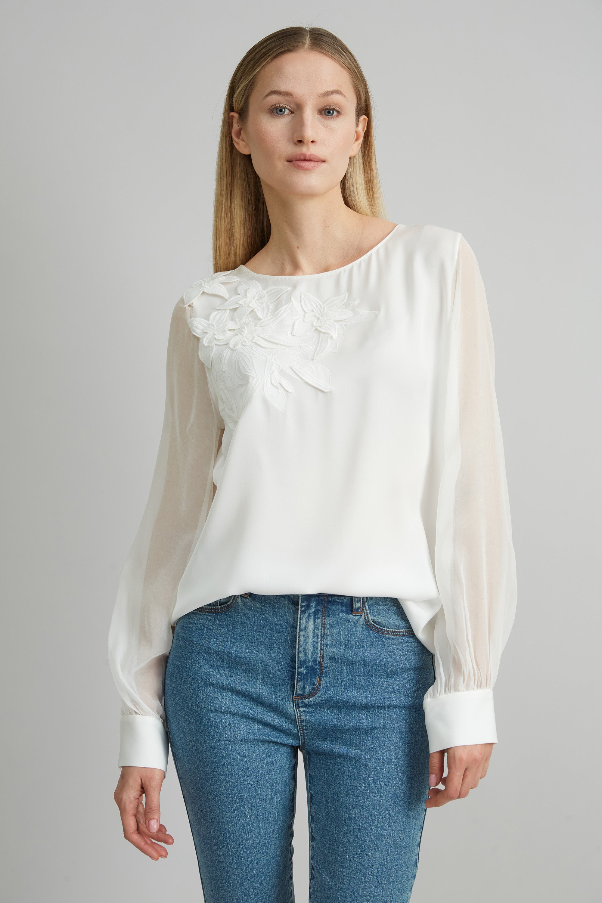 Applique Silk Shirt