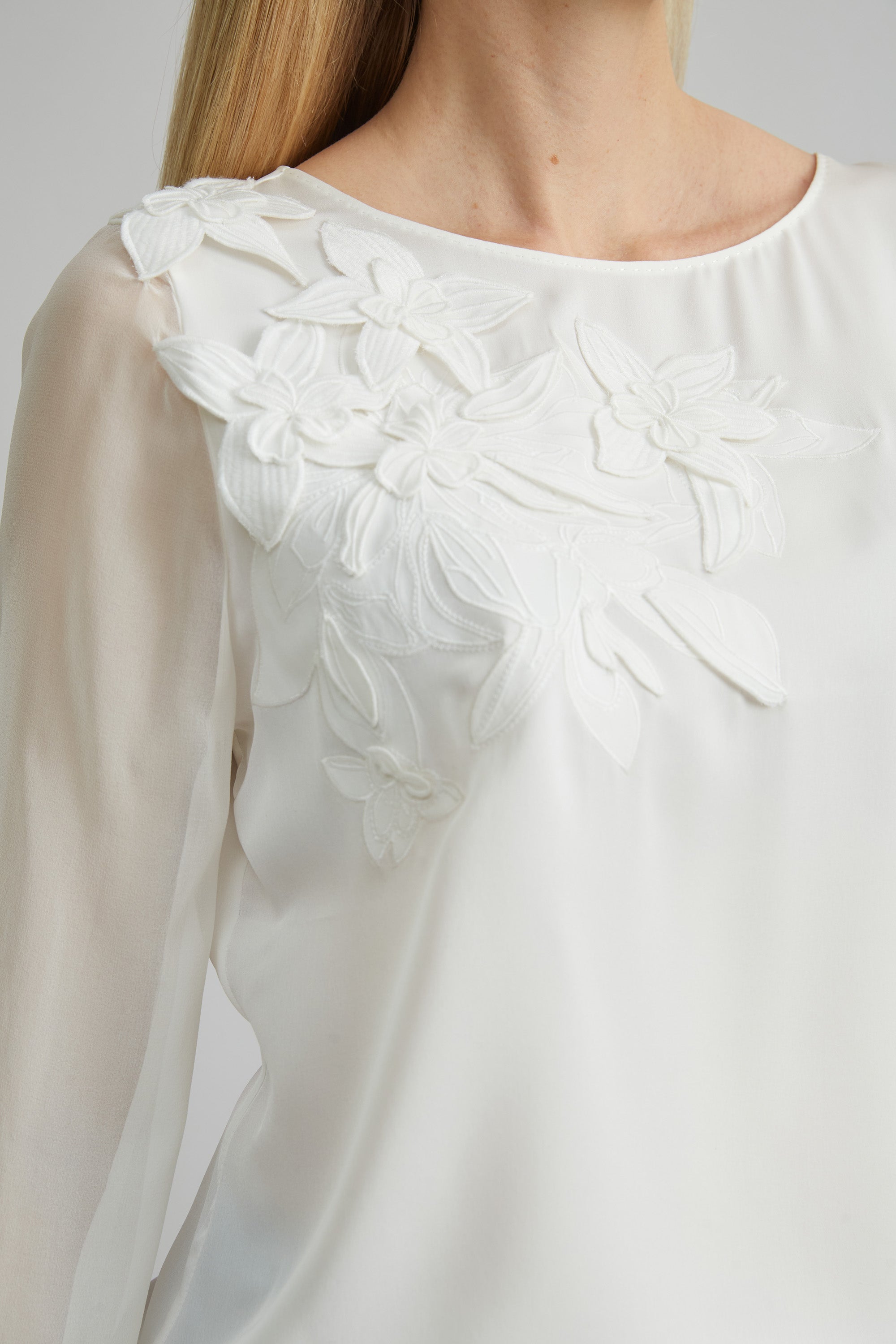 Applique Silk Shirt