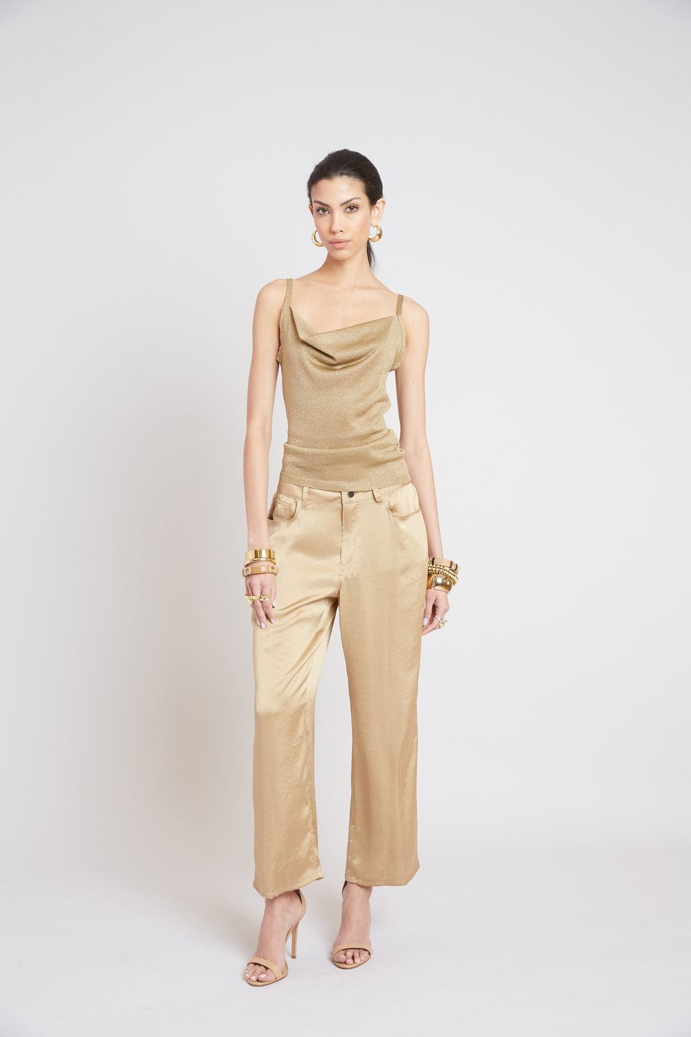 Metallic Knit Cami