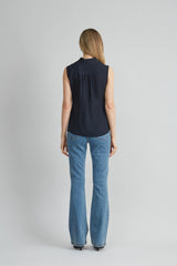 Silk Side Tie Shirt