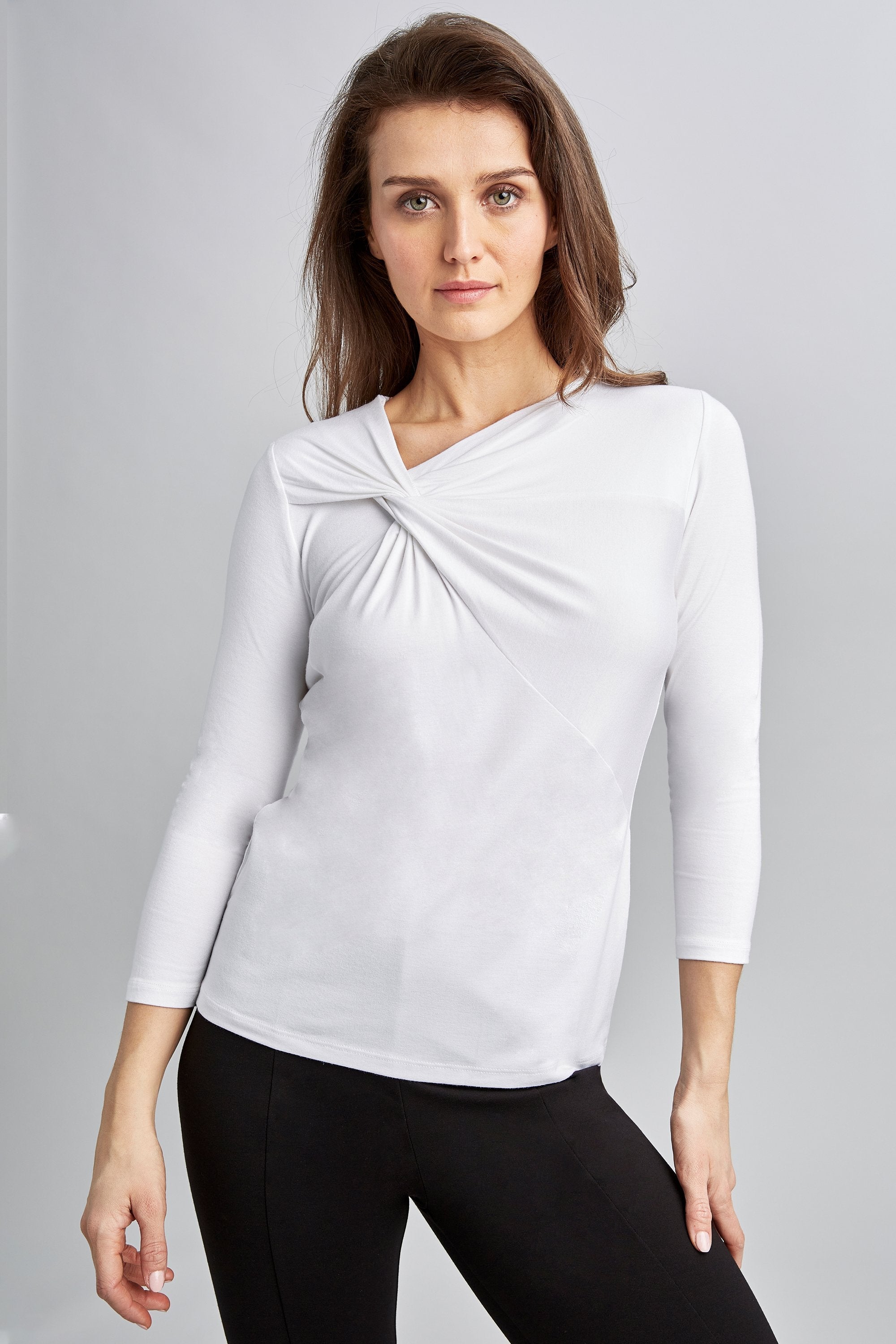 Elie Tahari - Asym 3/4 Twist Knit