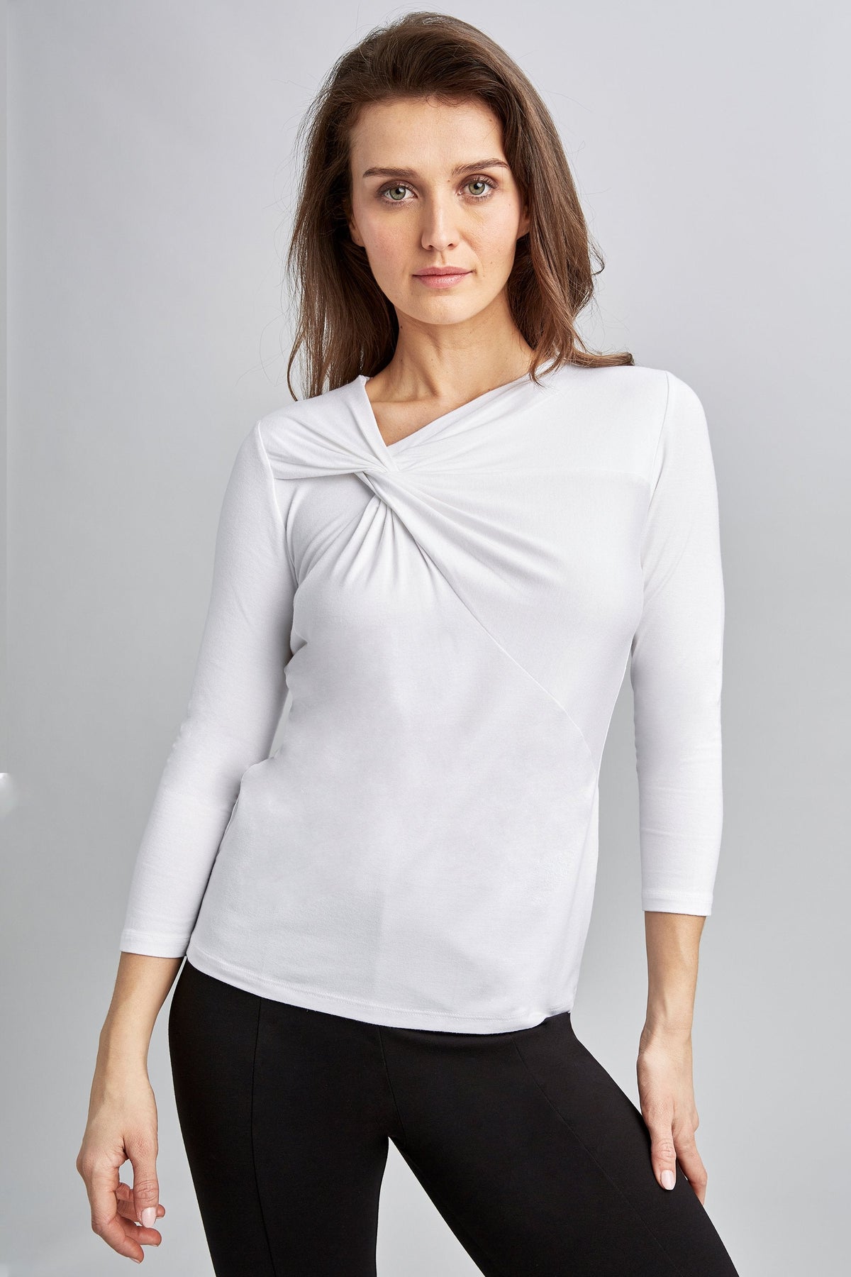 Elie Tahari - Asym 3/4 Twist Knit