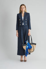 Cropped Linen Jacket