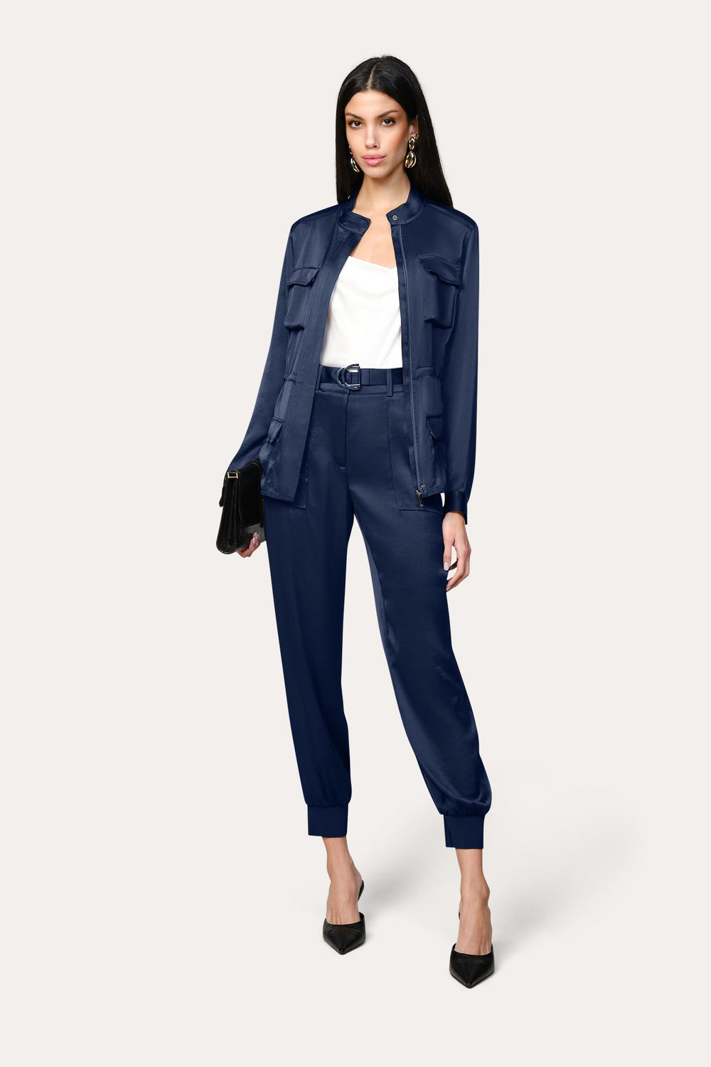Olivia Utility Satin Jacket