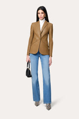 Crocodile Panel Blazer