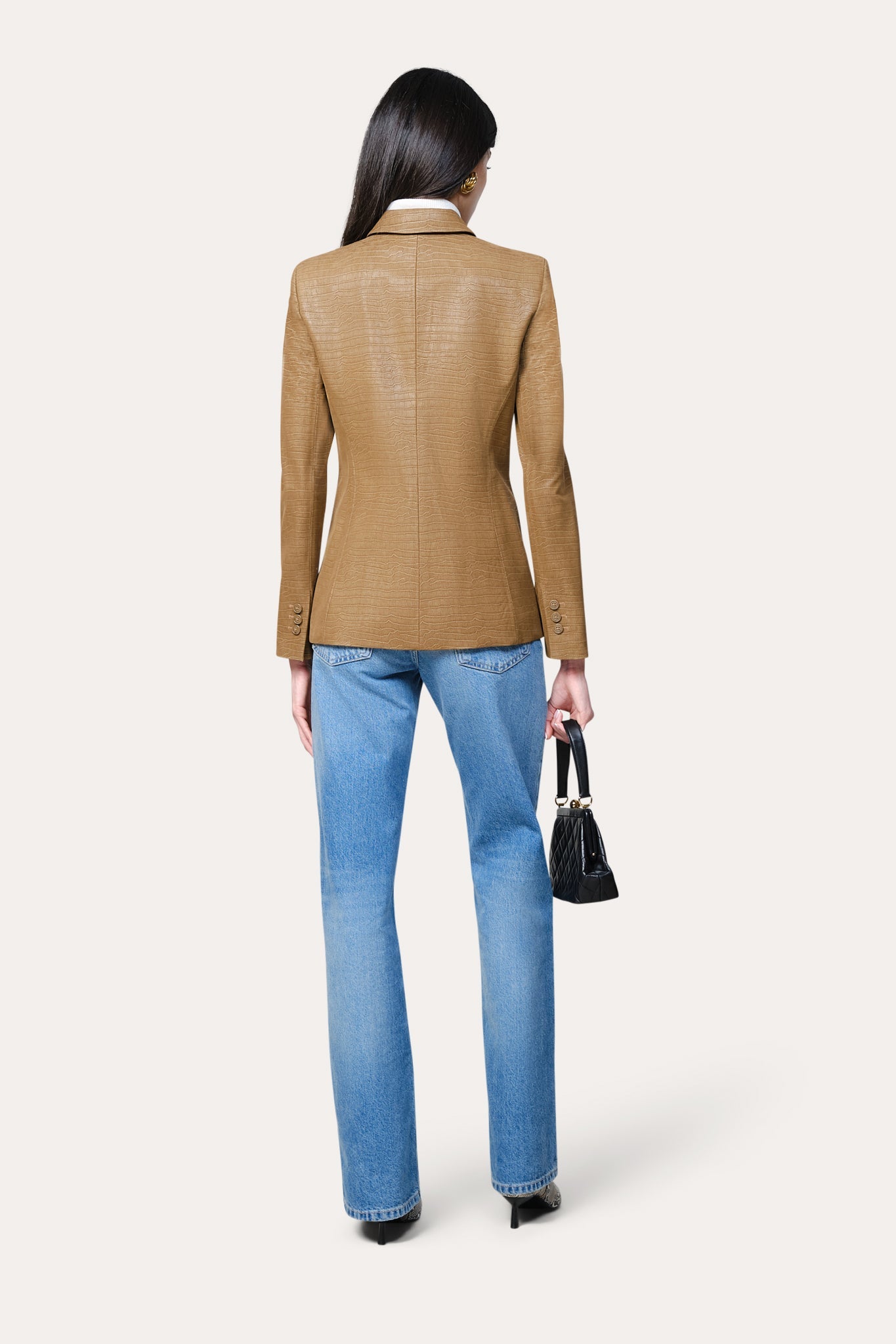 Crocodile Panel Blazer
