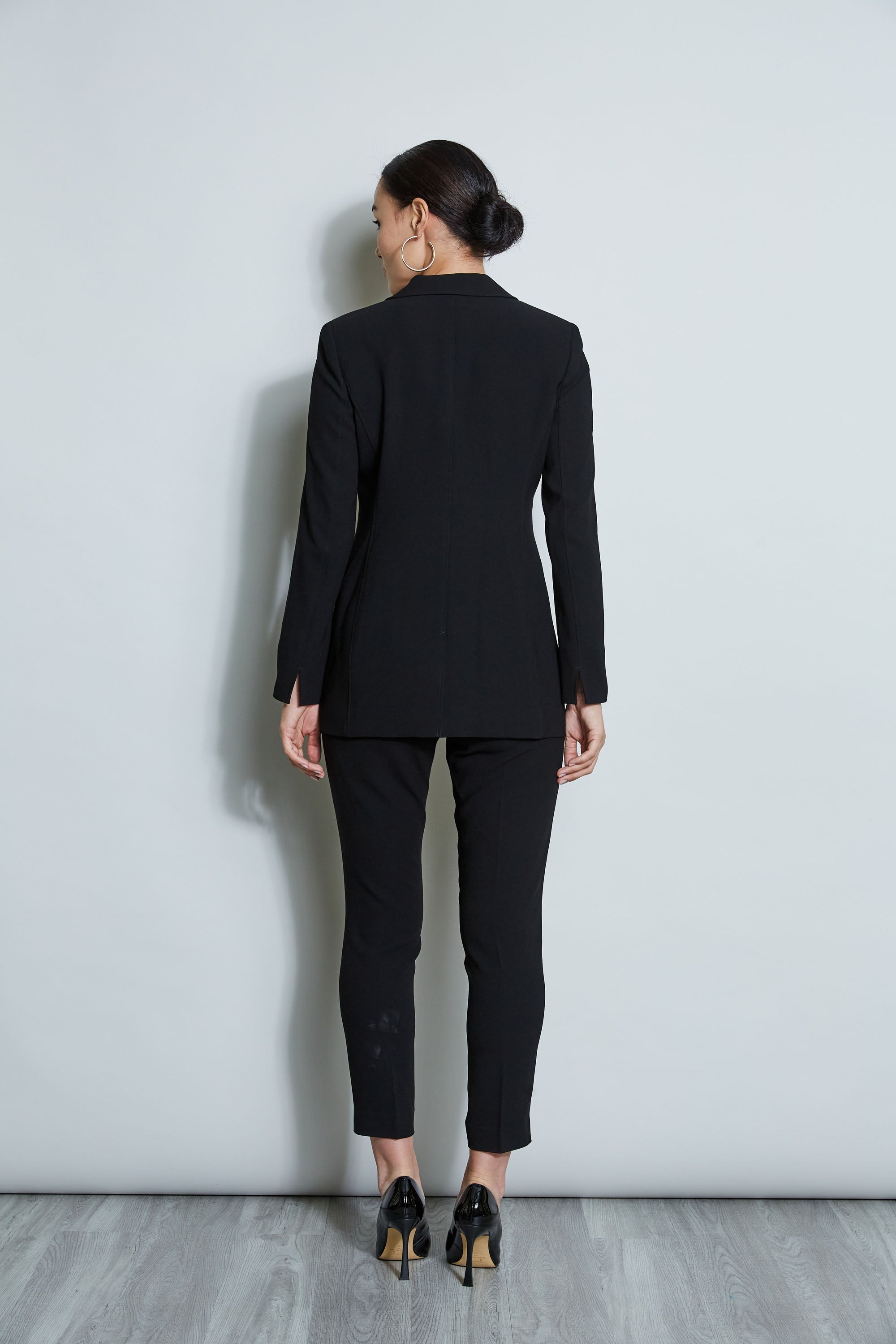 Asymmetric Single Button Blazer