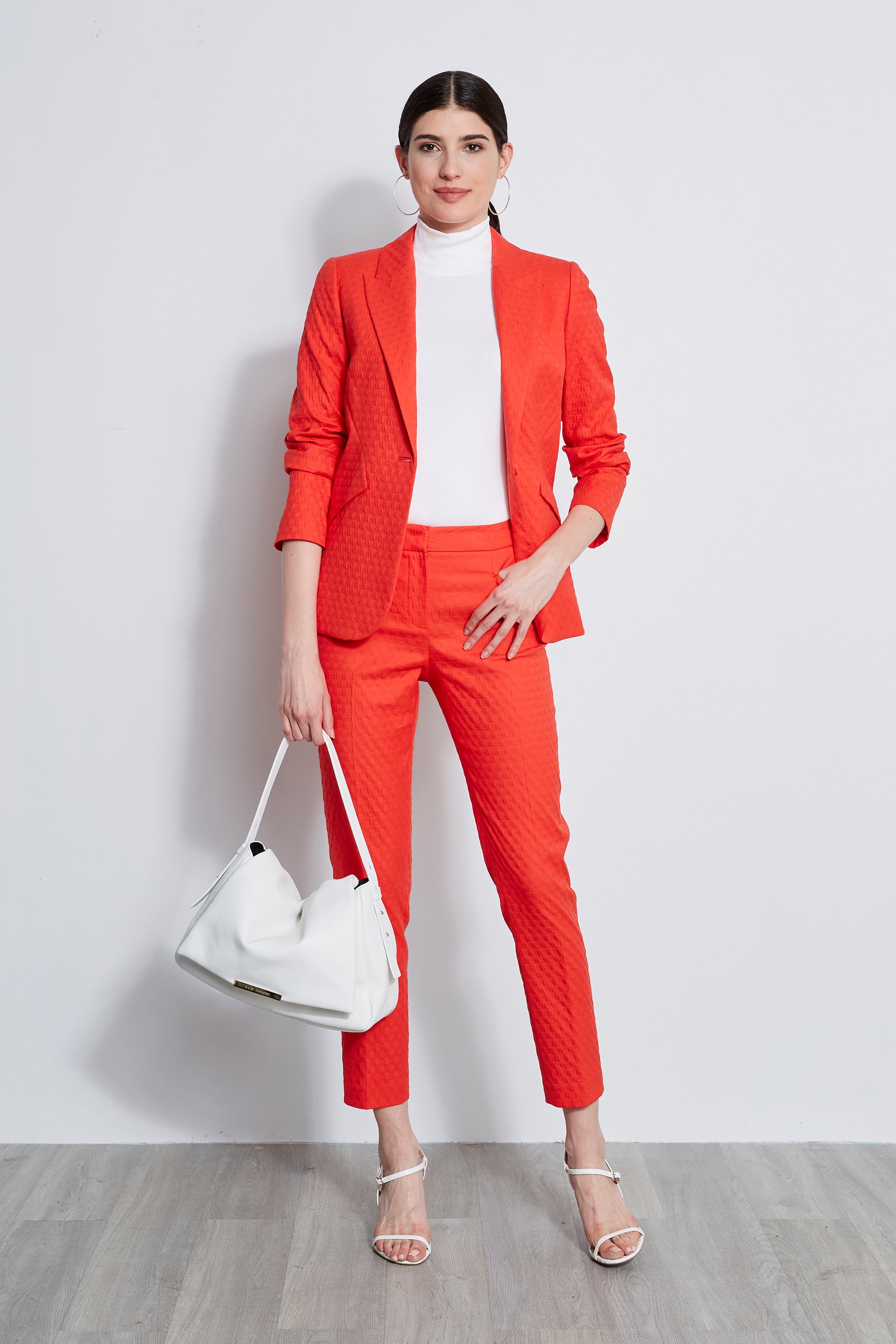 Jacquard Stretch Panel Blazer