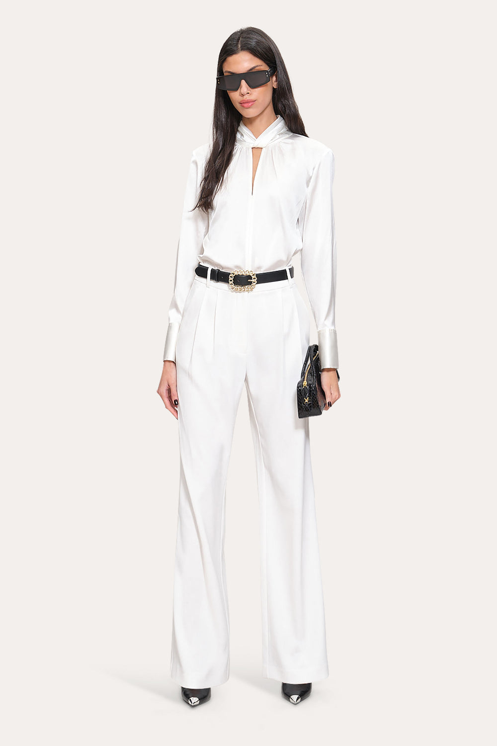 Crepe Pleated Pant