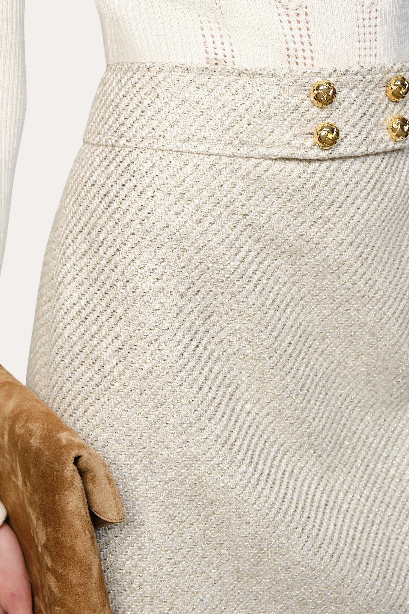 Tweed Lurex Skirt