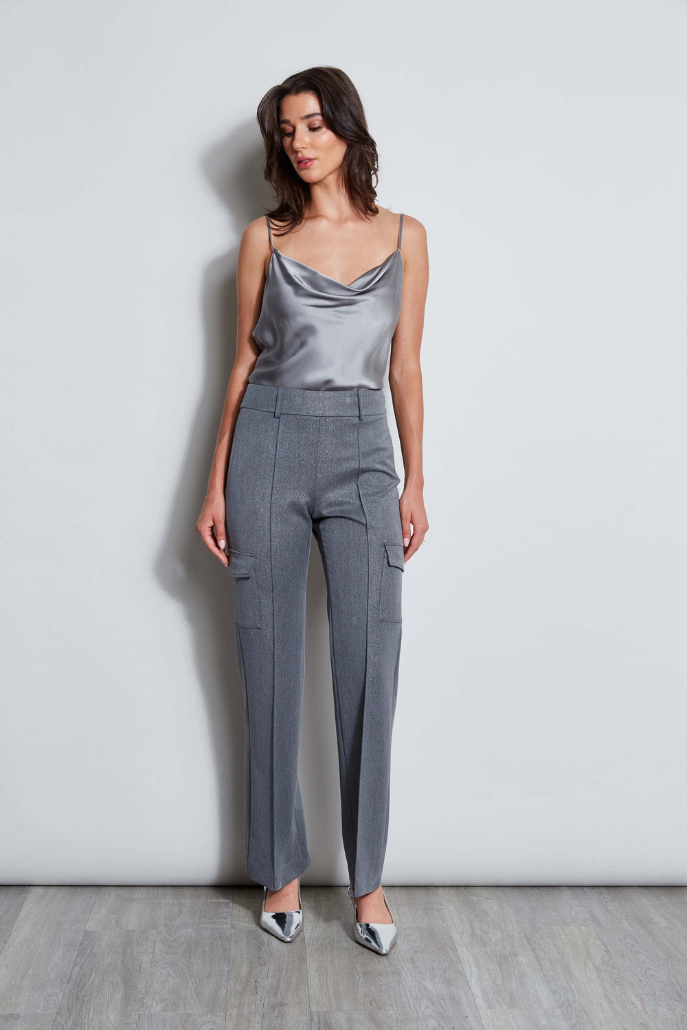 Metallic Cargo Pant