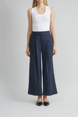 Pleated Linen Pant