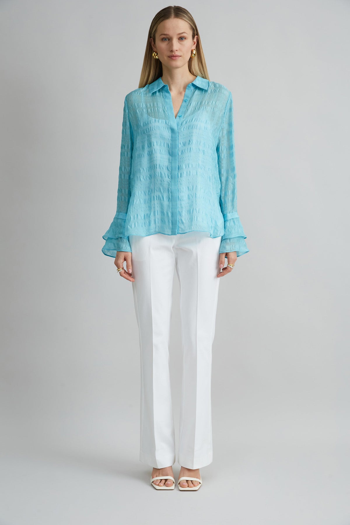 Stretch Cotton Fit & Flare Pant