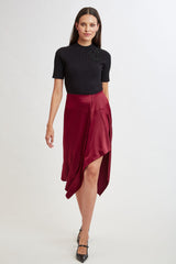 Asymmetric Hem Skirt